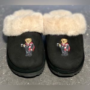 Polo Ralph Lauren women’s Tuxedo Bear Slippers